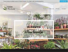 Tablet Screenshot of bloemenmarleentje.be